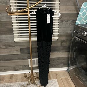 Combined Zara velvet dress, brand new with tags